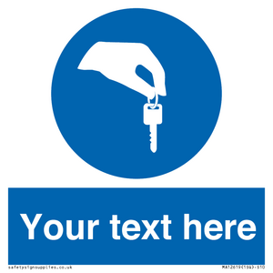 Custom Mandatory Keys Sign